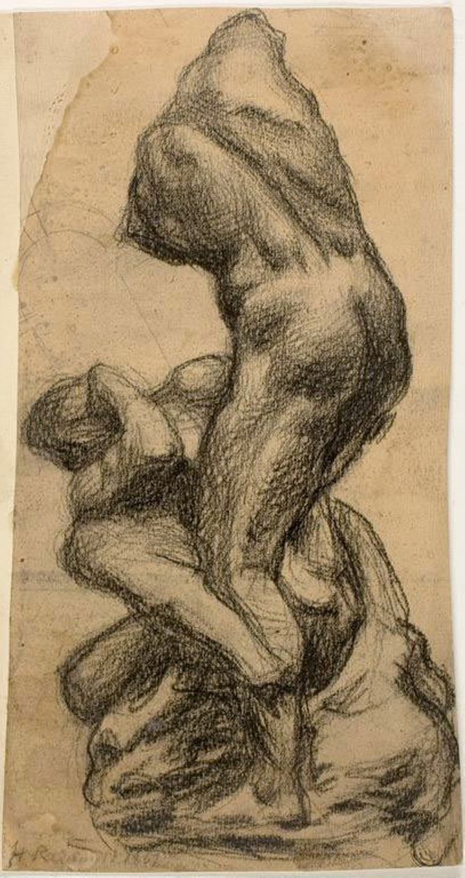 To kæmpende skikkelser af Michelangelo Buonarroti
