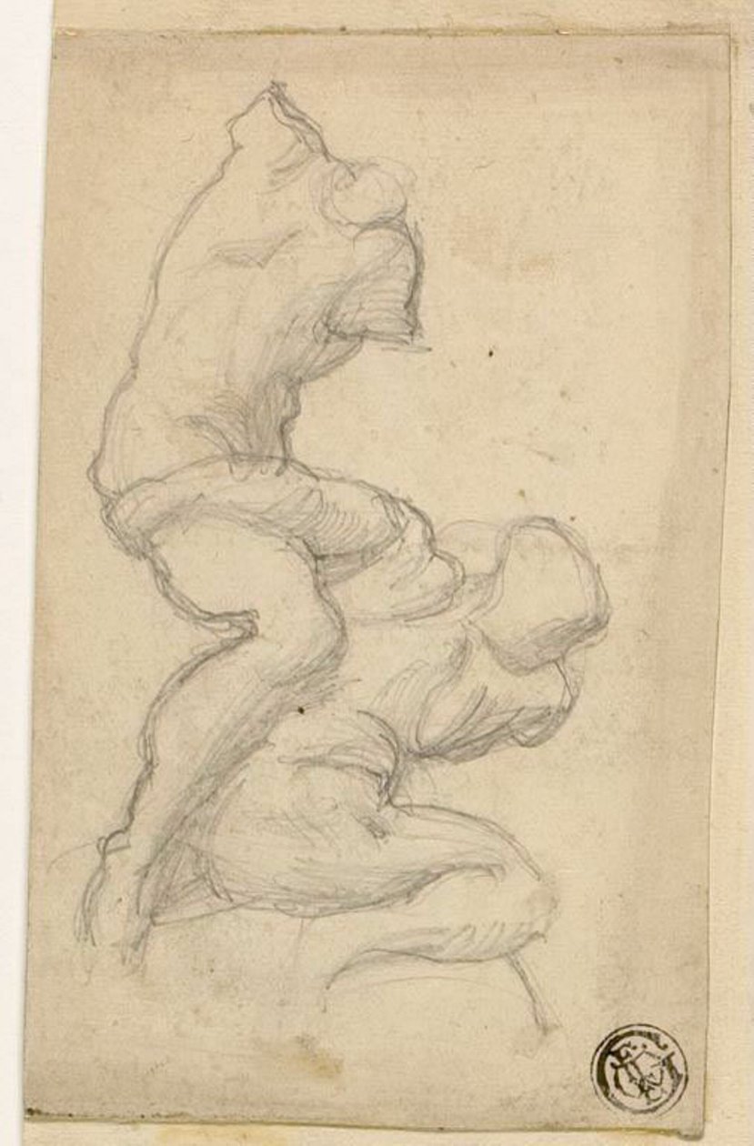 To kæmpende skikkelser af Michelangelo Buonarroti