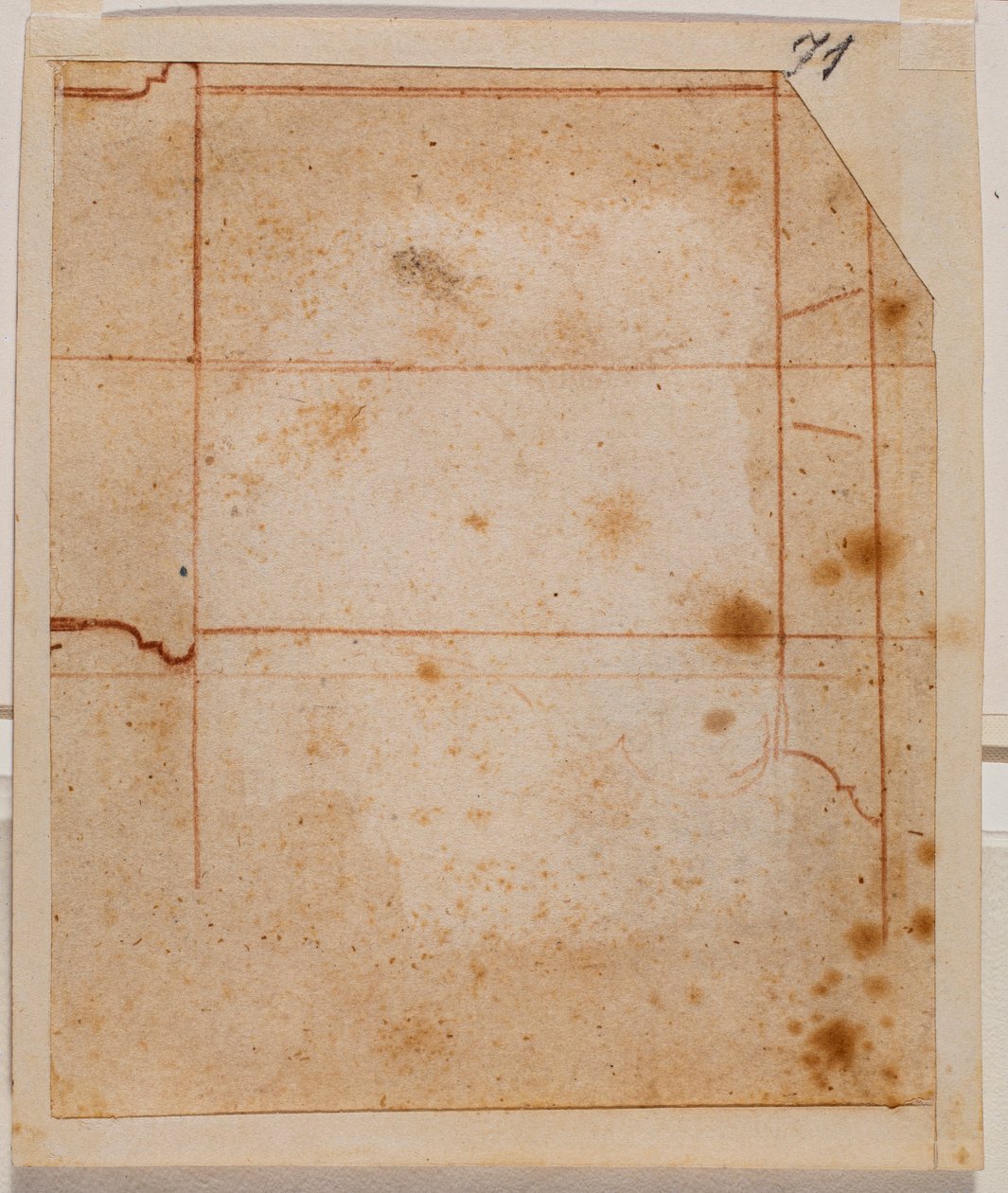 Vertikal sektion af kapital af Michelangelo Buonarroti