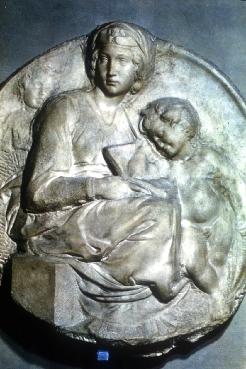 Jomfru og barn, 1504-1505 af Michelangelo Buonarroti