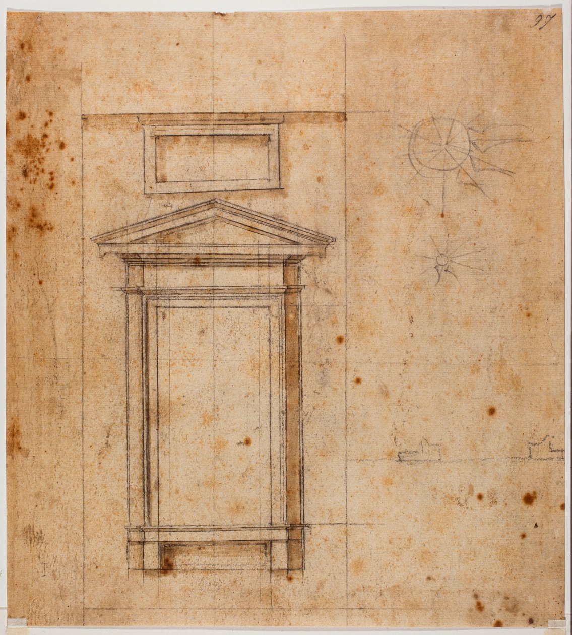 Design af vinduer af Michelangelo Buonarroti