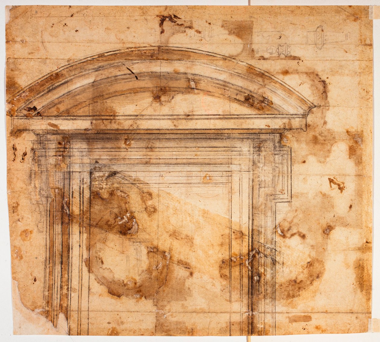 Vinduesskitser til San Giovanni dei Fiorentini af Michelangelo Buonarroti