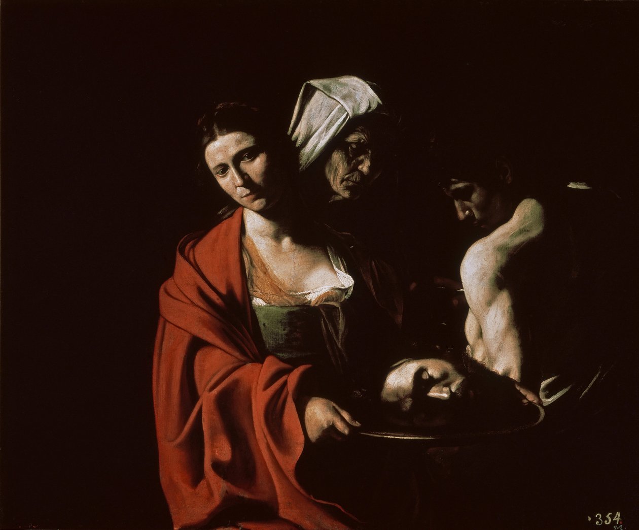 Salome med Johannes Døberens hoved, ca 1607. af Michelangelo Caravaggio