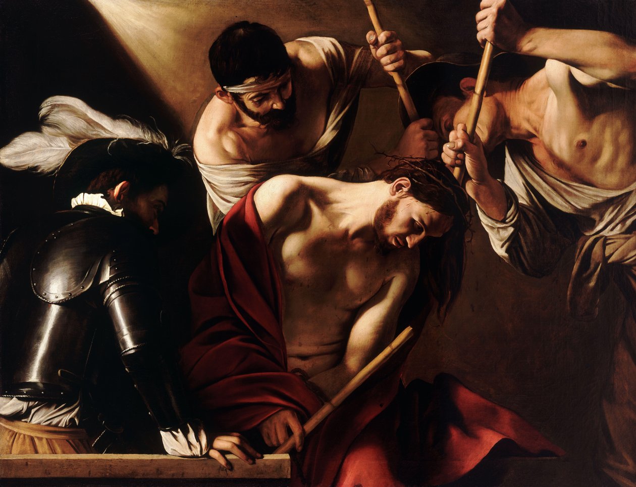 Kroningen med Torne af Michelangelo Caravaggio