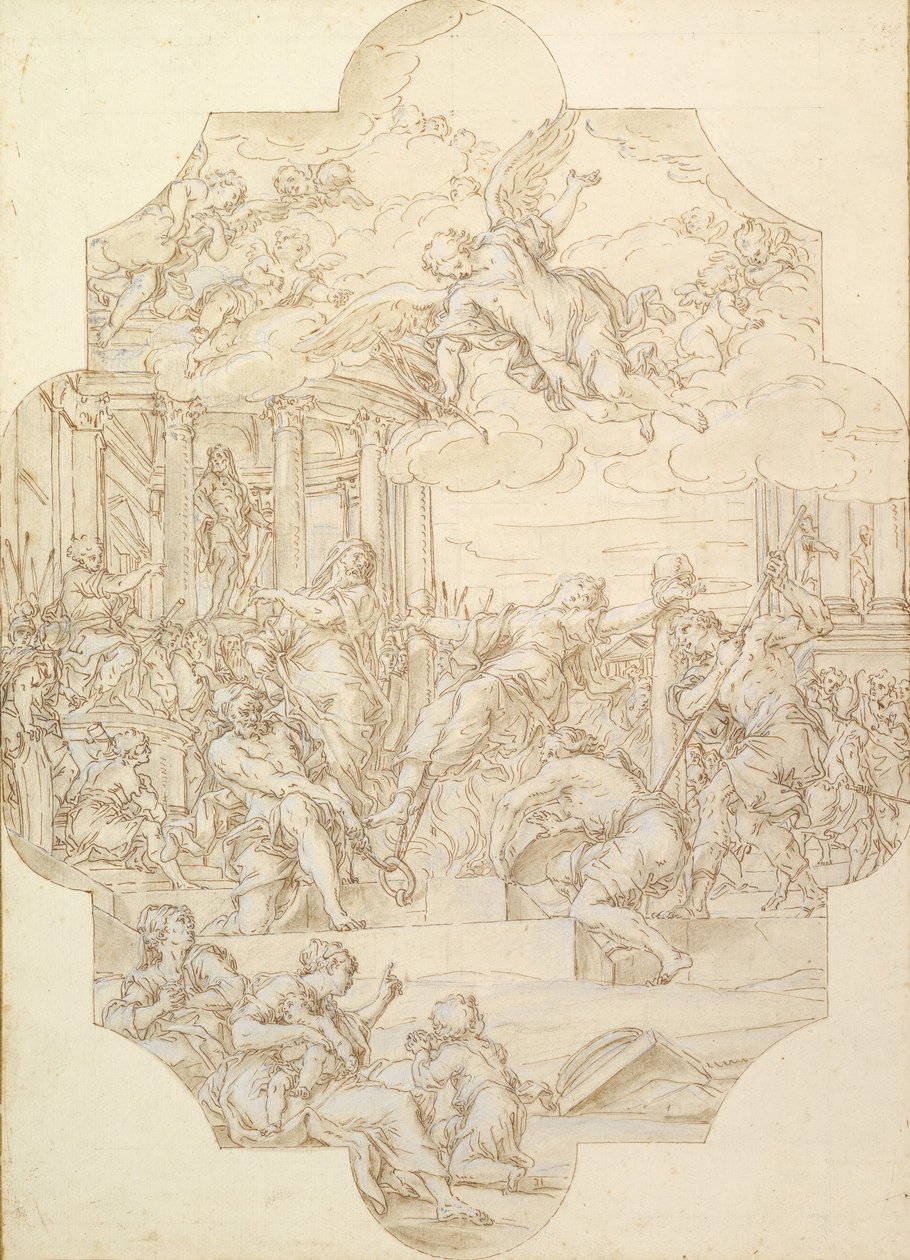 Sankt Anastasias martyrium, 1721. af Michelangelo Cerruti