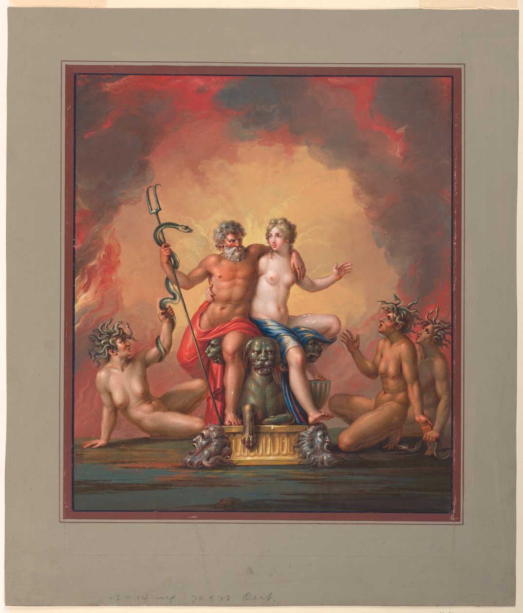 Pluto og Prosperina af Michelangelo Maestri