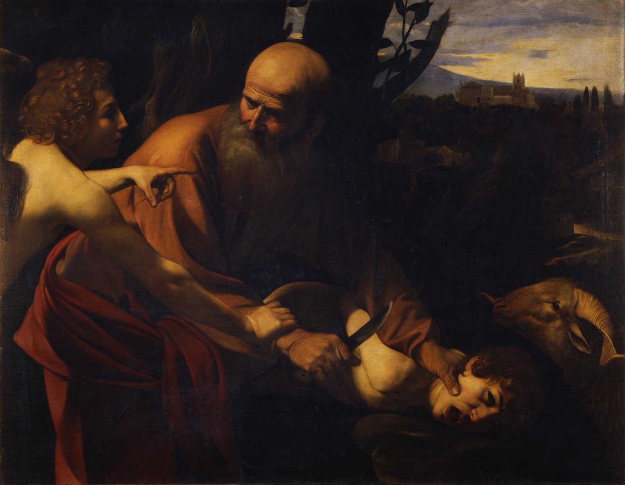 Abraham ofrer Isak, 1603-1604 af Michelangelo Merisi Caravaggio
