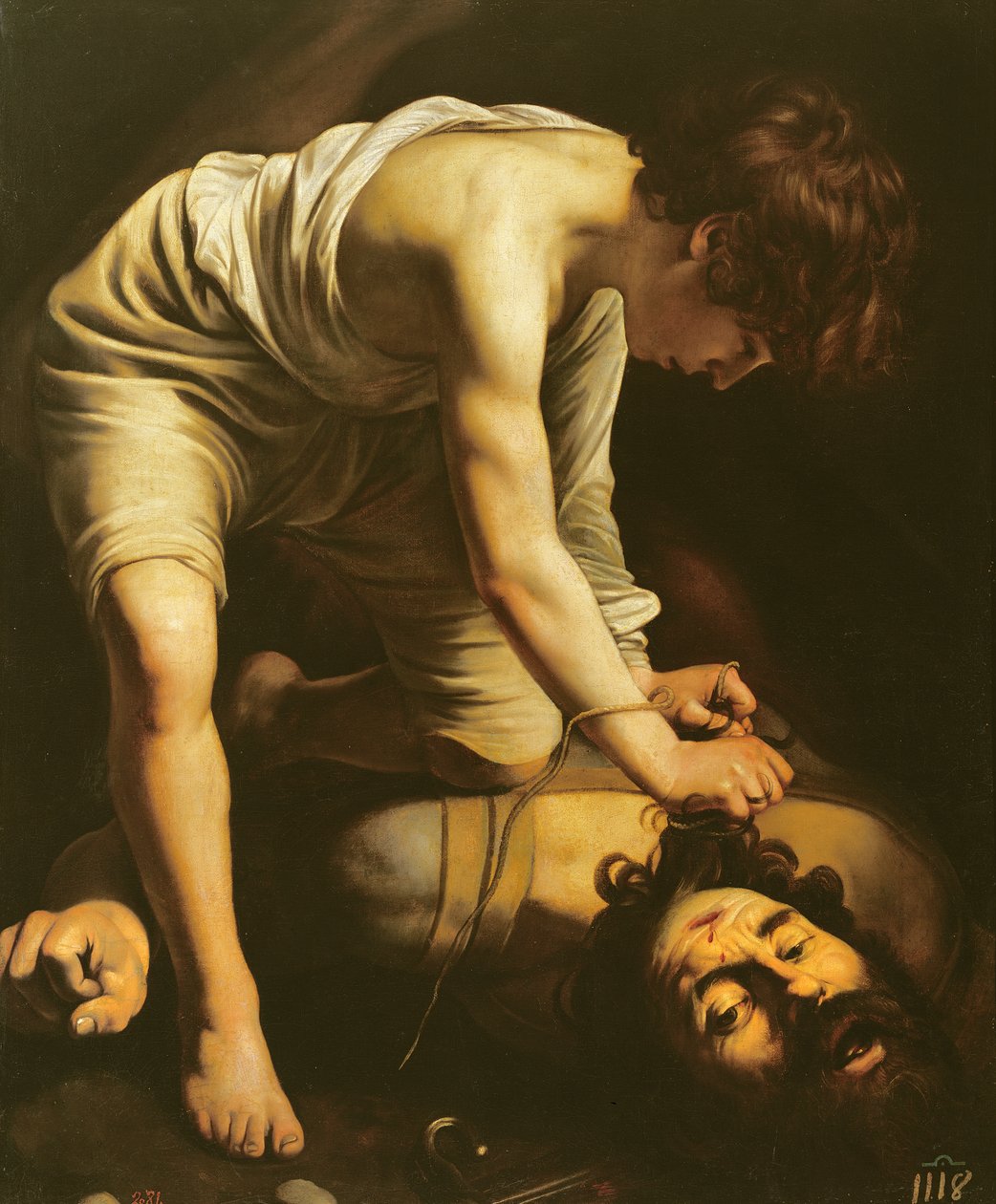 David sejrer over Goliat, ca. 1600 af Michelangelo Merisi Caravaggio