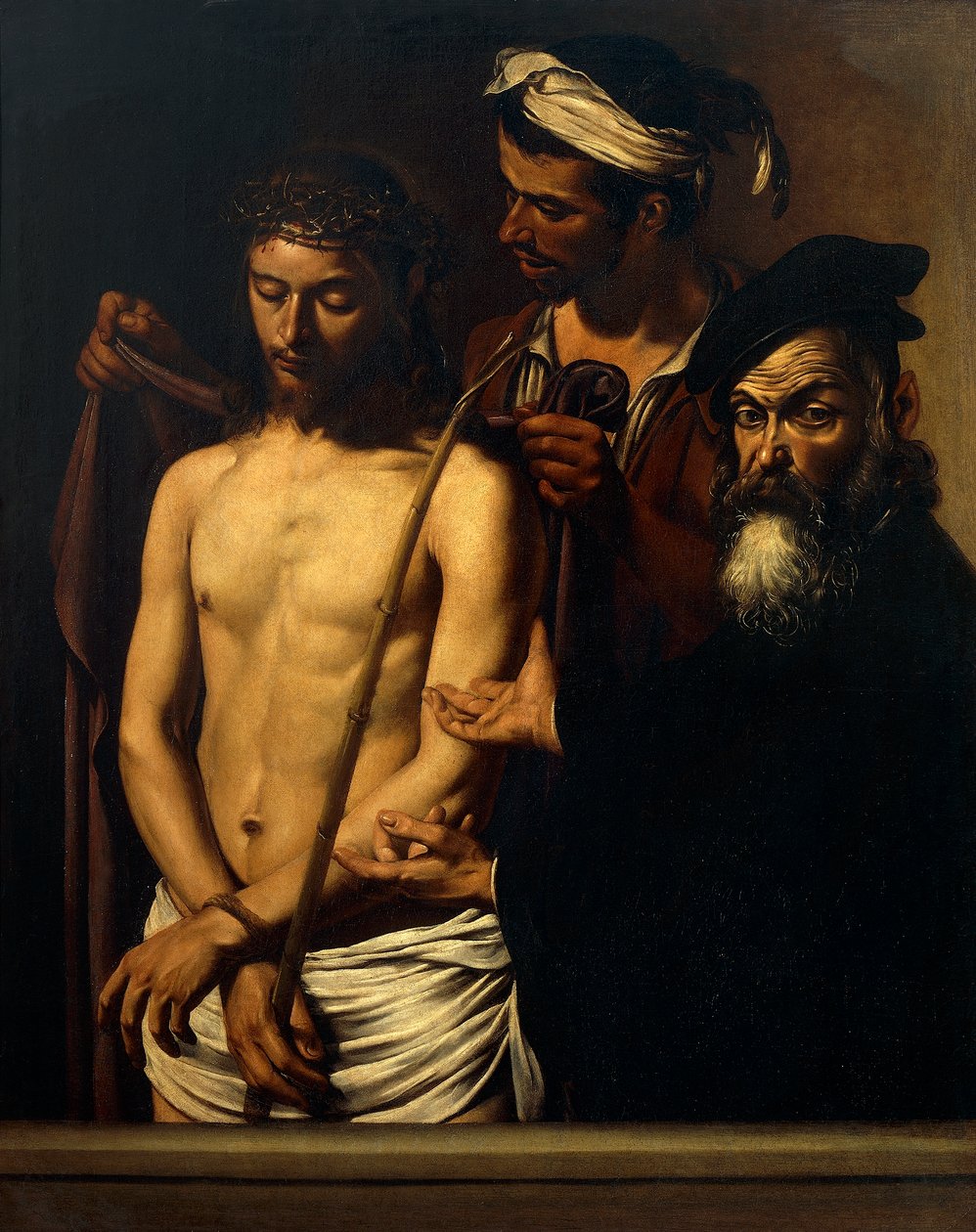 Ecce Homo, ca. 1605 (olie på lærred) af Michelangelo Merisi da Caravaggio