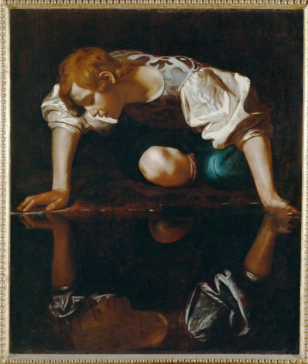 Narcissus (olie på lærred) af Michelangelo Merisi da Caravaggio