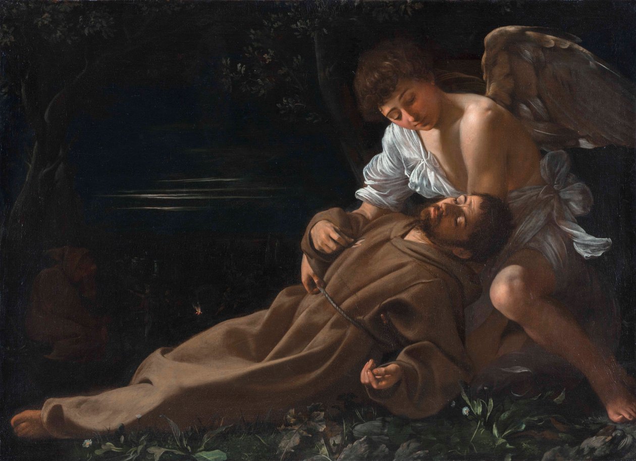 Den hellige Frans af Assisi modtager stigmaet af Michelangelo Merisi da Caravaggio