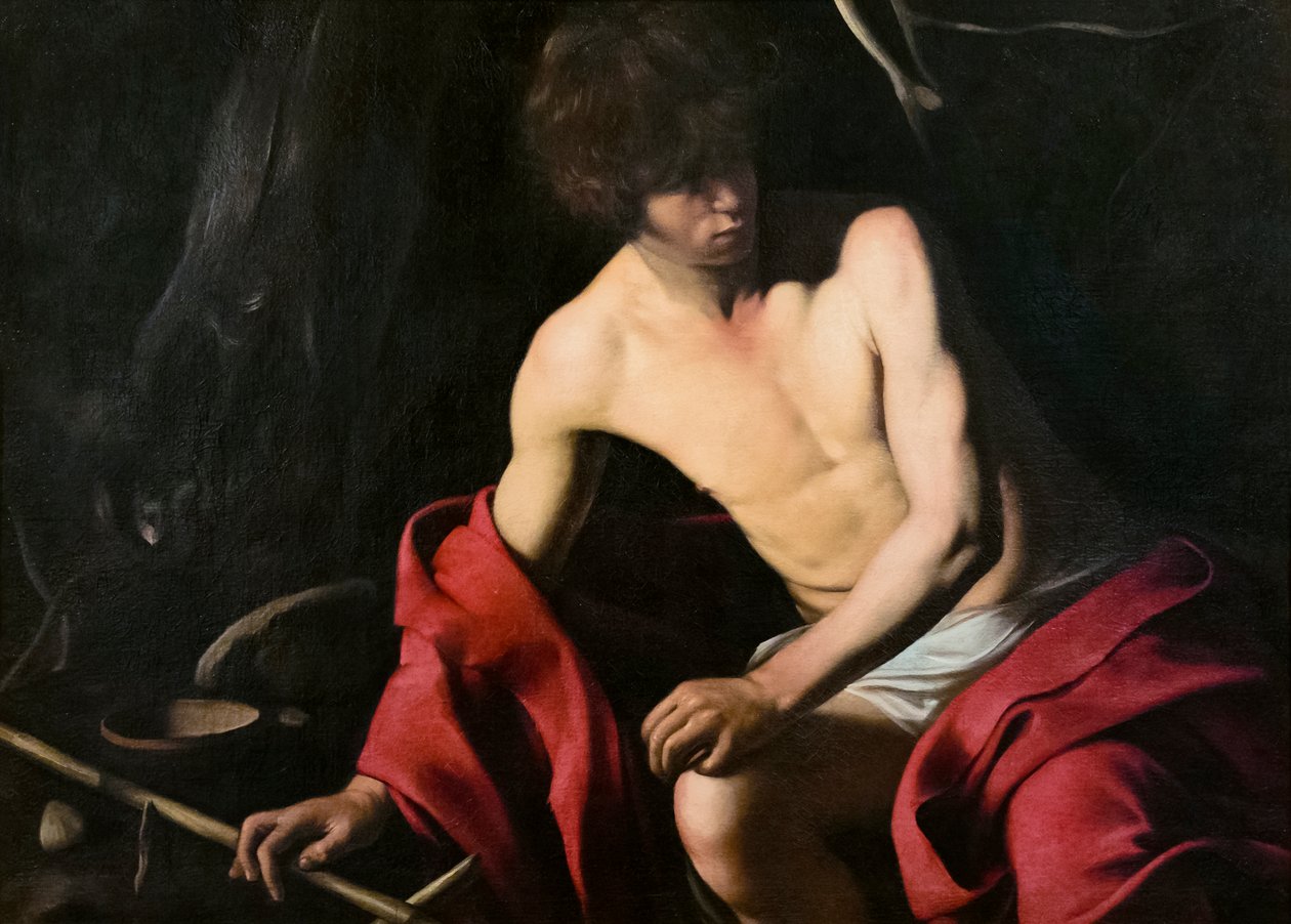 Sankt Johannes Døberen, ca. 1605 (olie på lærred) af Michelangelo Merisi da Caravaggio