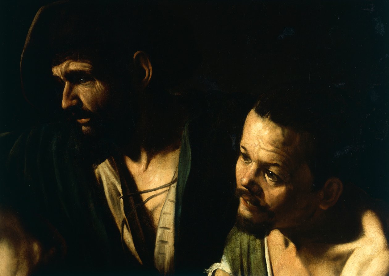 The Flagelation of Christ, detalje, ca. 1606 (olie på lærred) af Michelangelo Merisi da Caravaggio