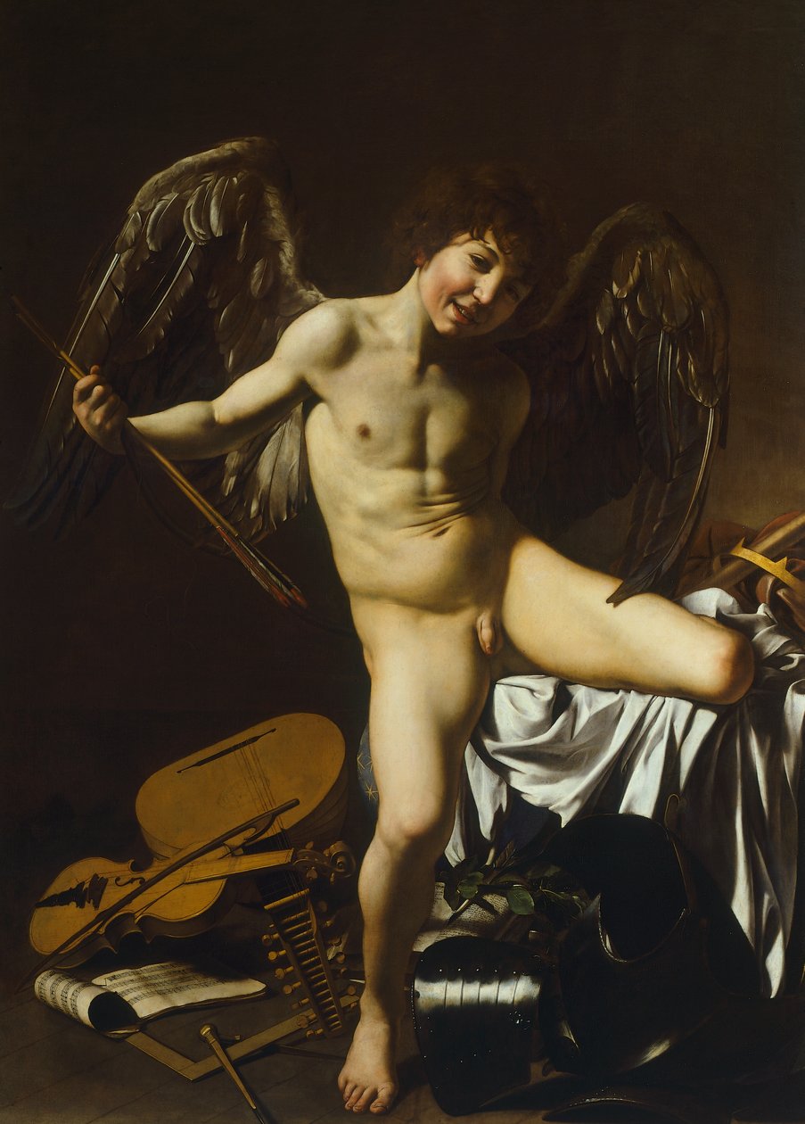 Sejrrige Amor af Michelangelo Merisi da Caravaggio