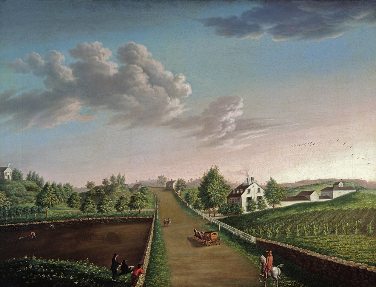 Ezekiel Hersey Derby Farm, ca. 1800 af Michele Felice Corne