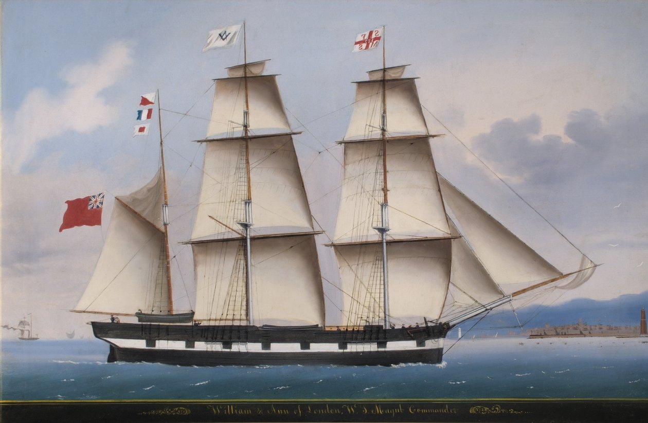 "William og Anne" fra London, WS Magub, kommandør, 1855 af Michele Renault