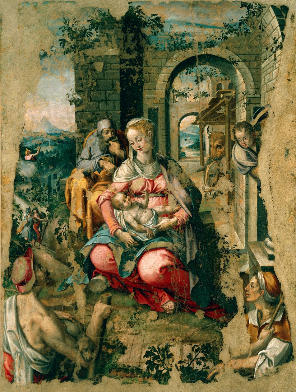 Krybbe af Michele Cavaro (1517-1584) af Michele (attr.) Cavaro