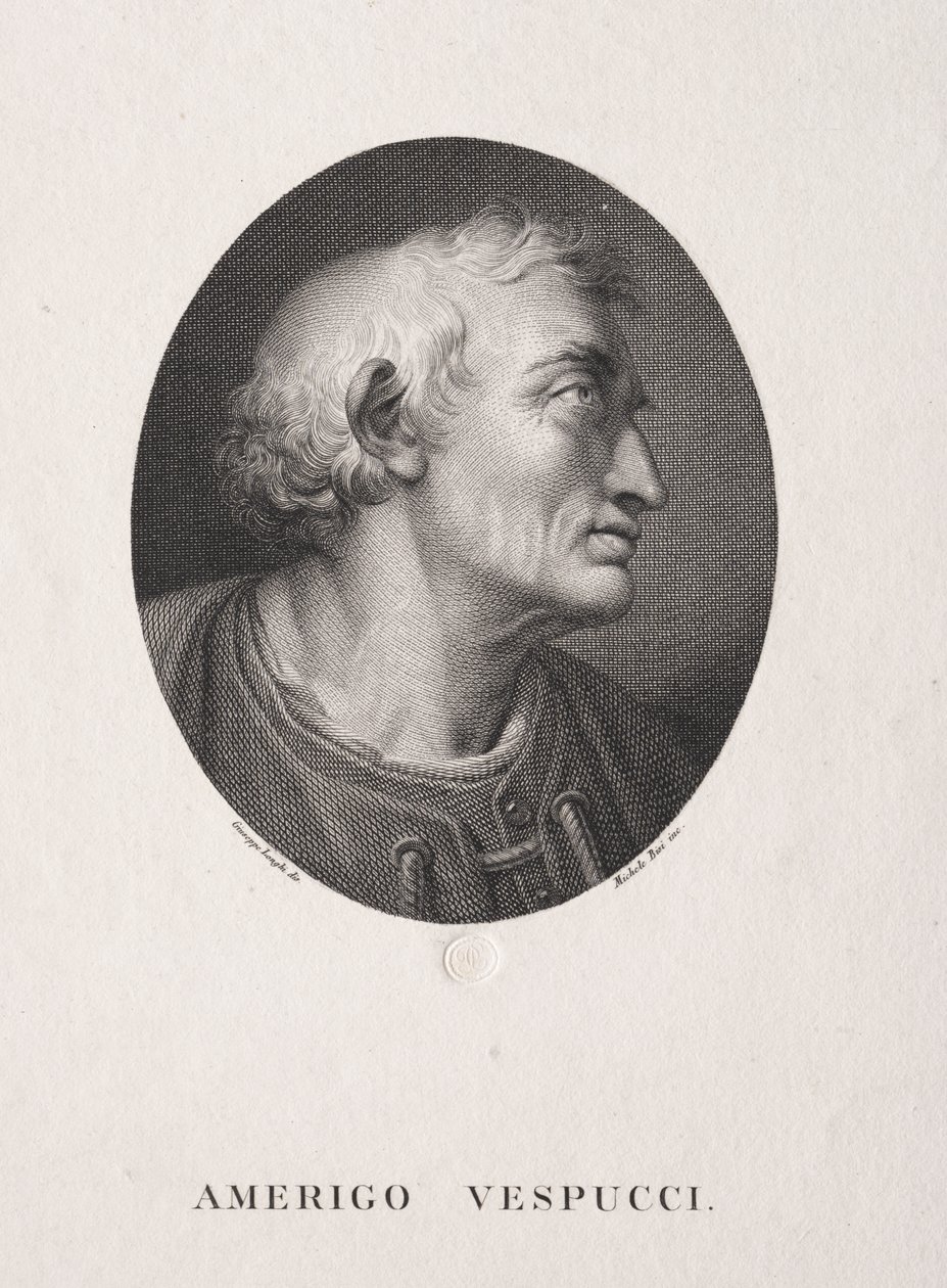 Portræt af Amerigo Vespucci af Michele Bisi