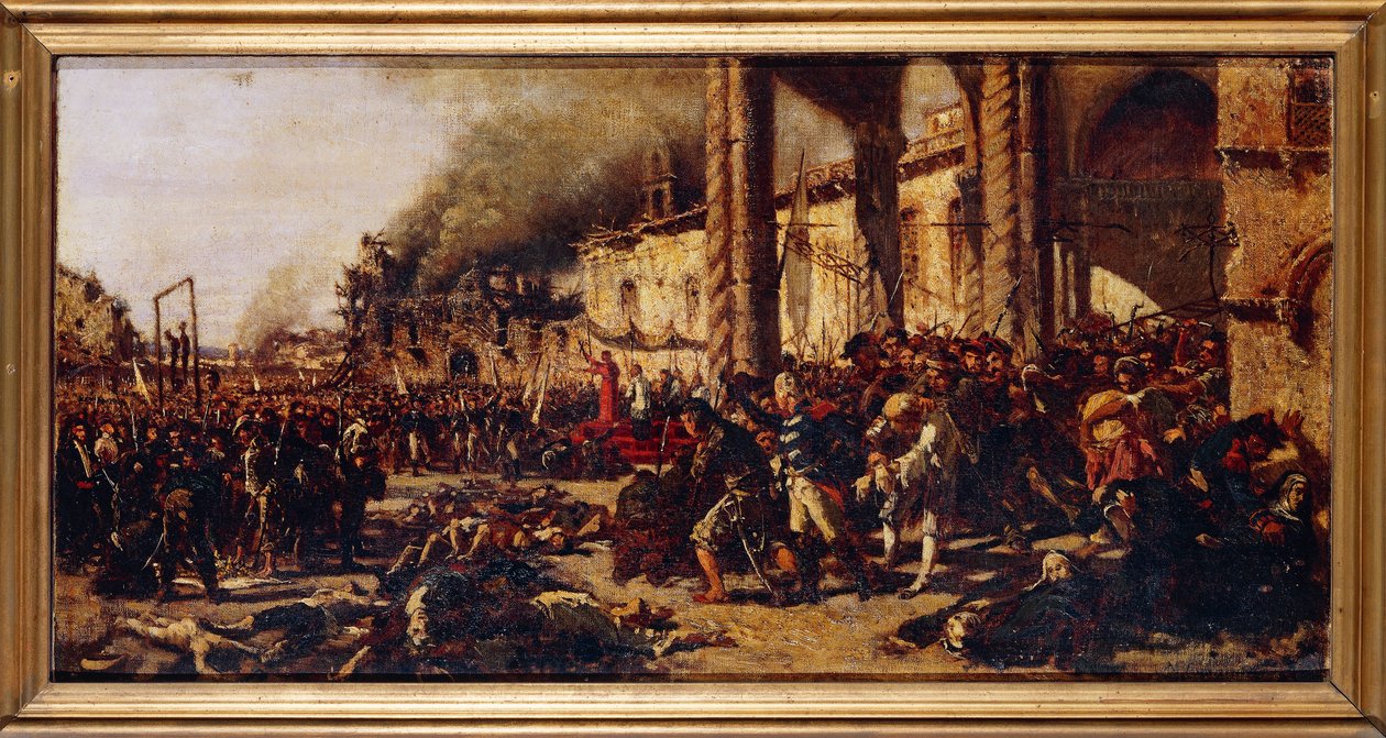 Italien, Napoli, Slagtninger af Altamura af Michele Cammarano