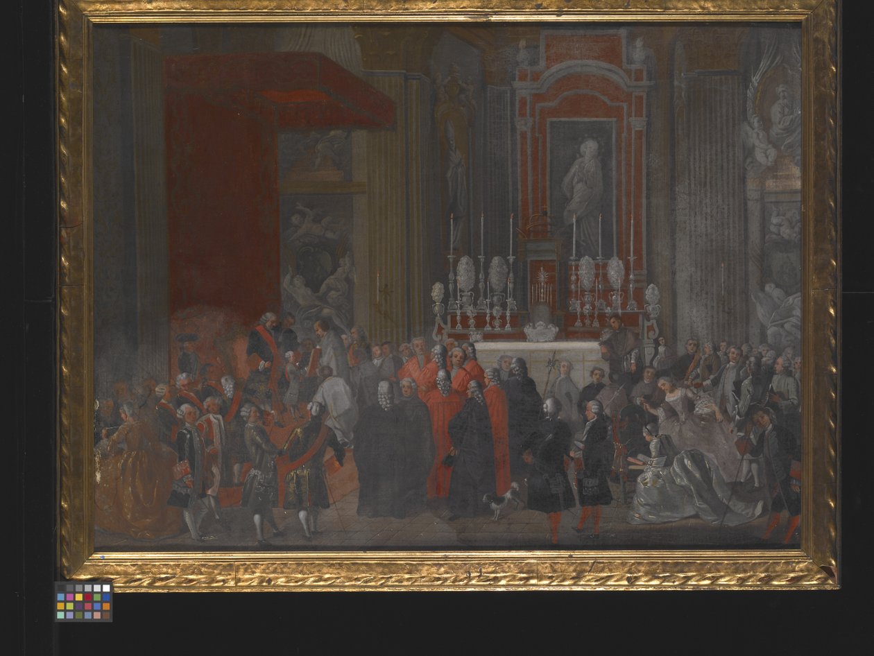 En religiøs ceremoni i forbindelse med Ferdinand IV