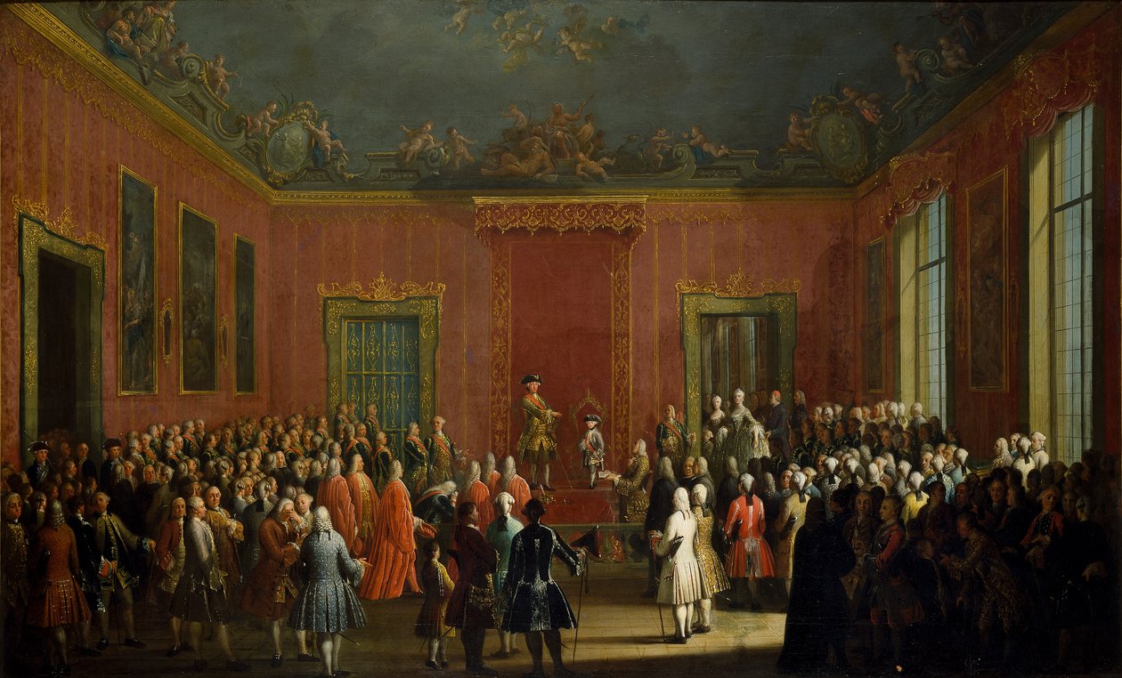 Abdikation af Karl af Bourbon af Michele Foschini