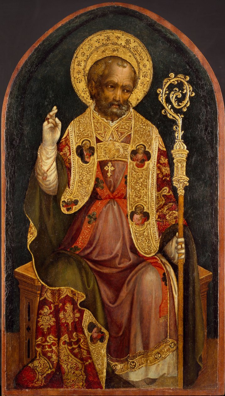 En biskopshelgen, c1440 af Michele Giambono