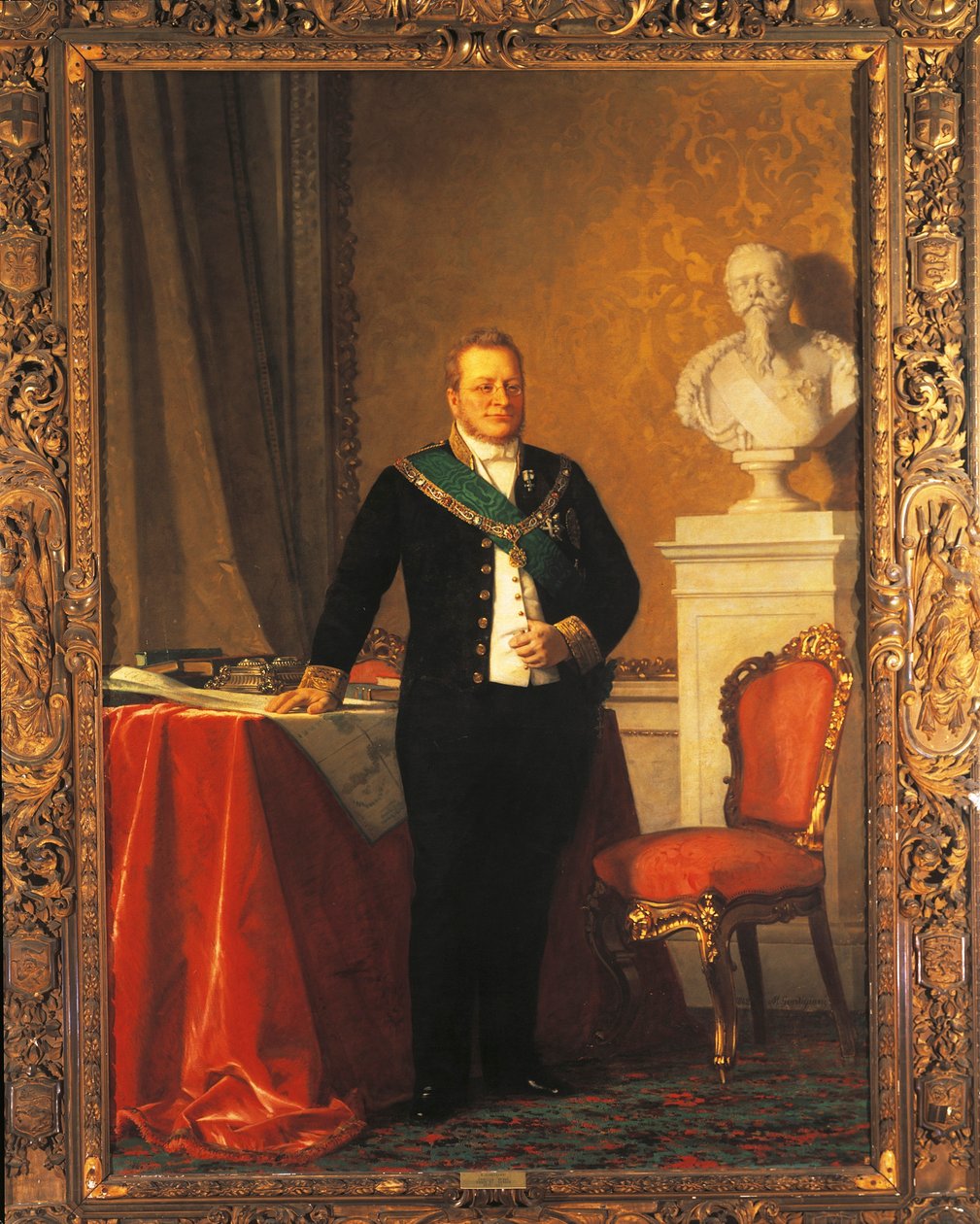 Portræt af Camillo Benso, greve af Cavour (olie på lærred) af Michele Gordigiani