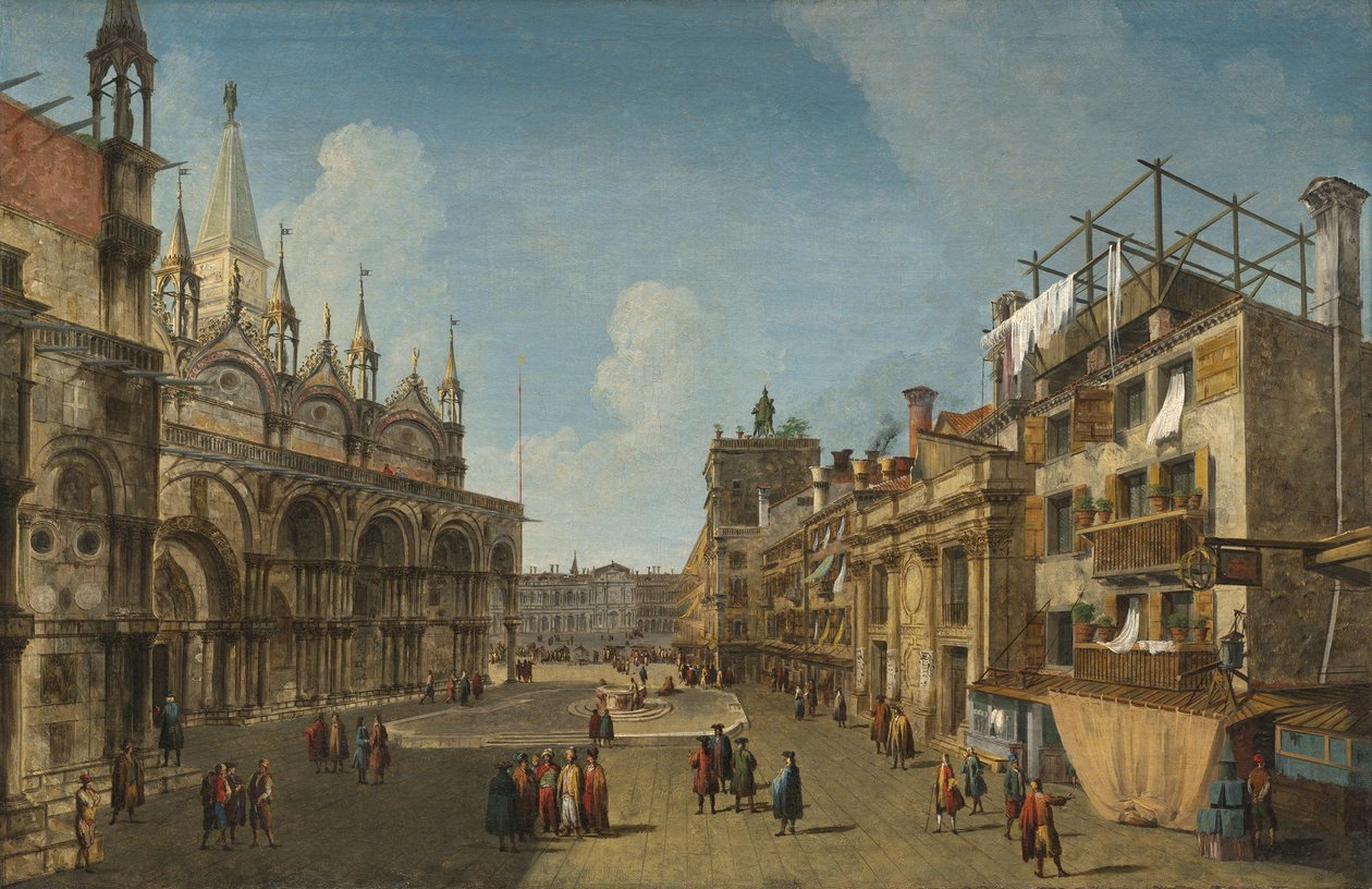 Udsigt over Piazzetta dei Leoni af Michele Marieschi