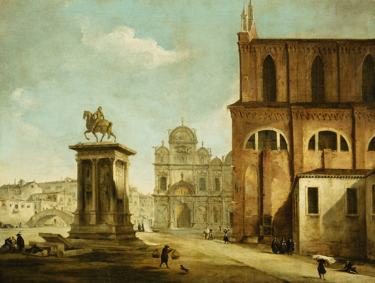 Campo SS Giovanni e Paolo, Venedig af Michele Marieschi