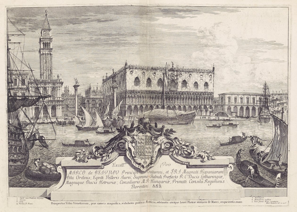 Storslået og selektiv udsigt over byen Venedig af Michele Marieschi