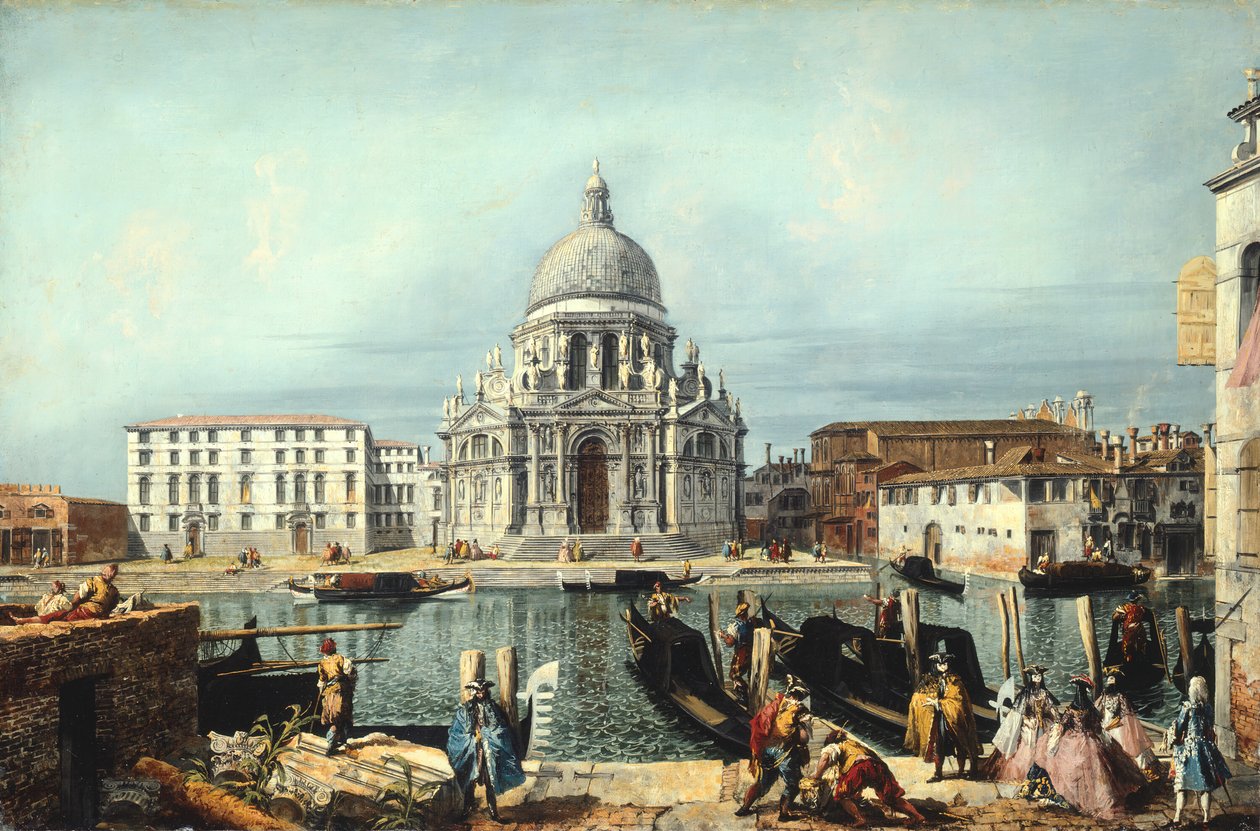 Kirken Santa Maria della Salute, Venedig, 174041. af Michele Marieschi