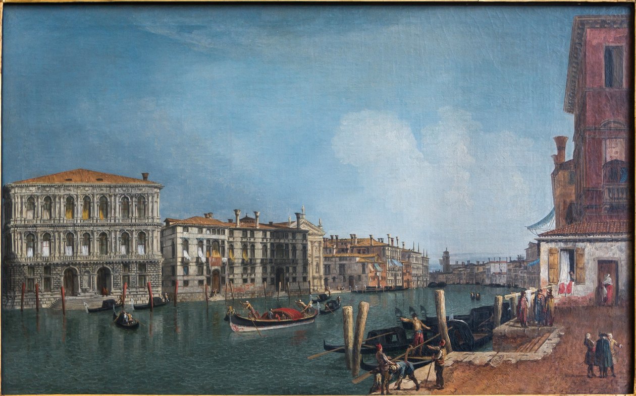 Udsigt over Canal Grande nær Cà Pesaro af Michele Marieschi