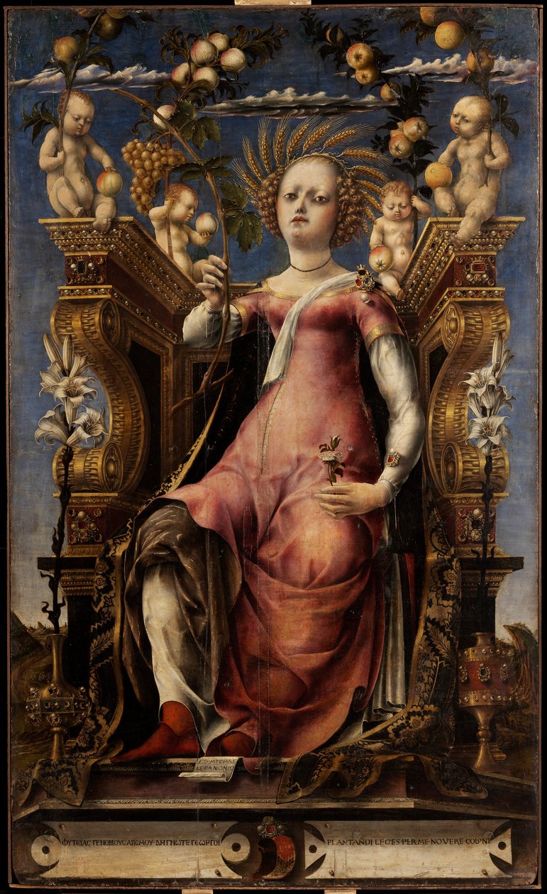 Musen Thalia, ca 1457. af Michele Pannonio