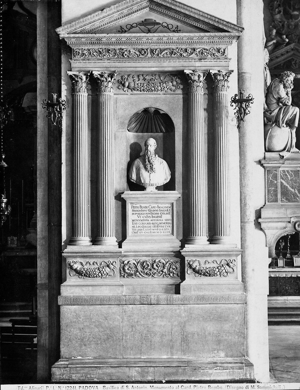 Begravelsesmonument til Pietro Bembo af Michele Sanmicheli