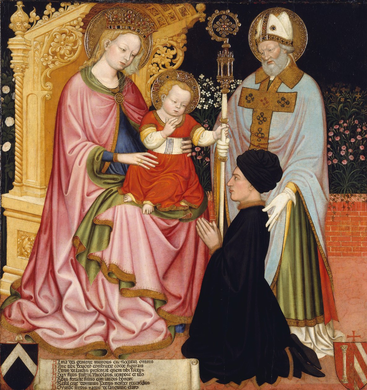 Madonna og barn med donoren, Pietro de