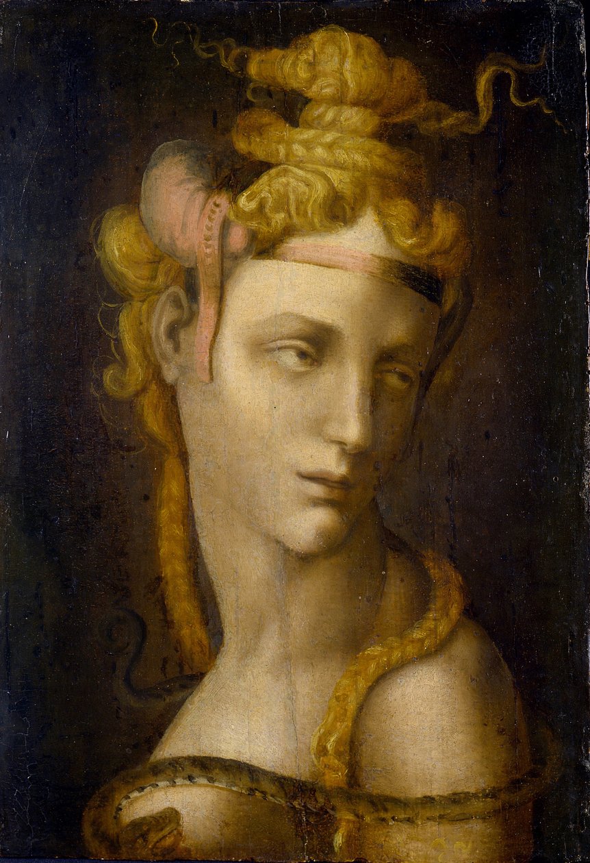 Cleopatre par Tosini, Michele, Circle of (1503-1577). Olie på lærred, størrelse: 37x25,7,, Museo Poldi Pezzoli, Milano af Michele di Ridolfo Tosini