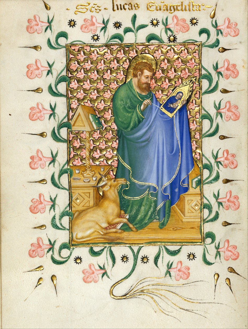 St. Luke Maler jomfruen af Michelino Molinari da Besozzo
