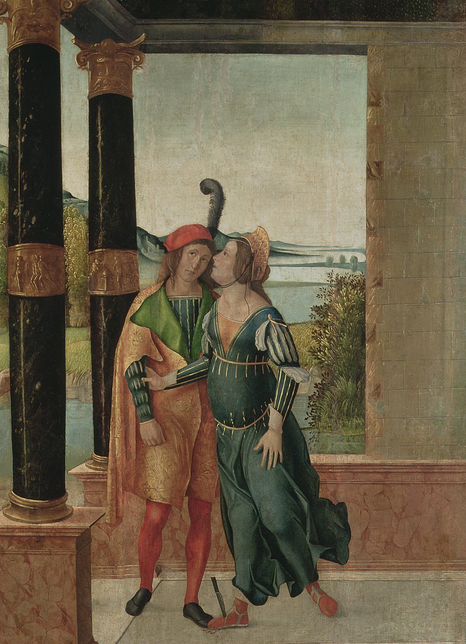 Brutus og Portia, c.1500-50 af Michelle da Verona
