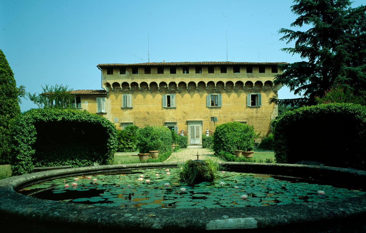Medici Villa af Careggi, påbegyndt 1459 af Michelozzo di Bartolommeo