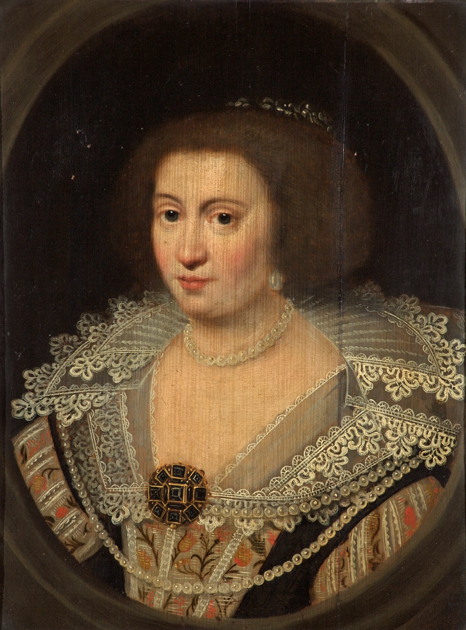 Amalia van Solms, prinsesse af Orange, ca. 1629 af Michiel Jansz van Miereveld