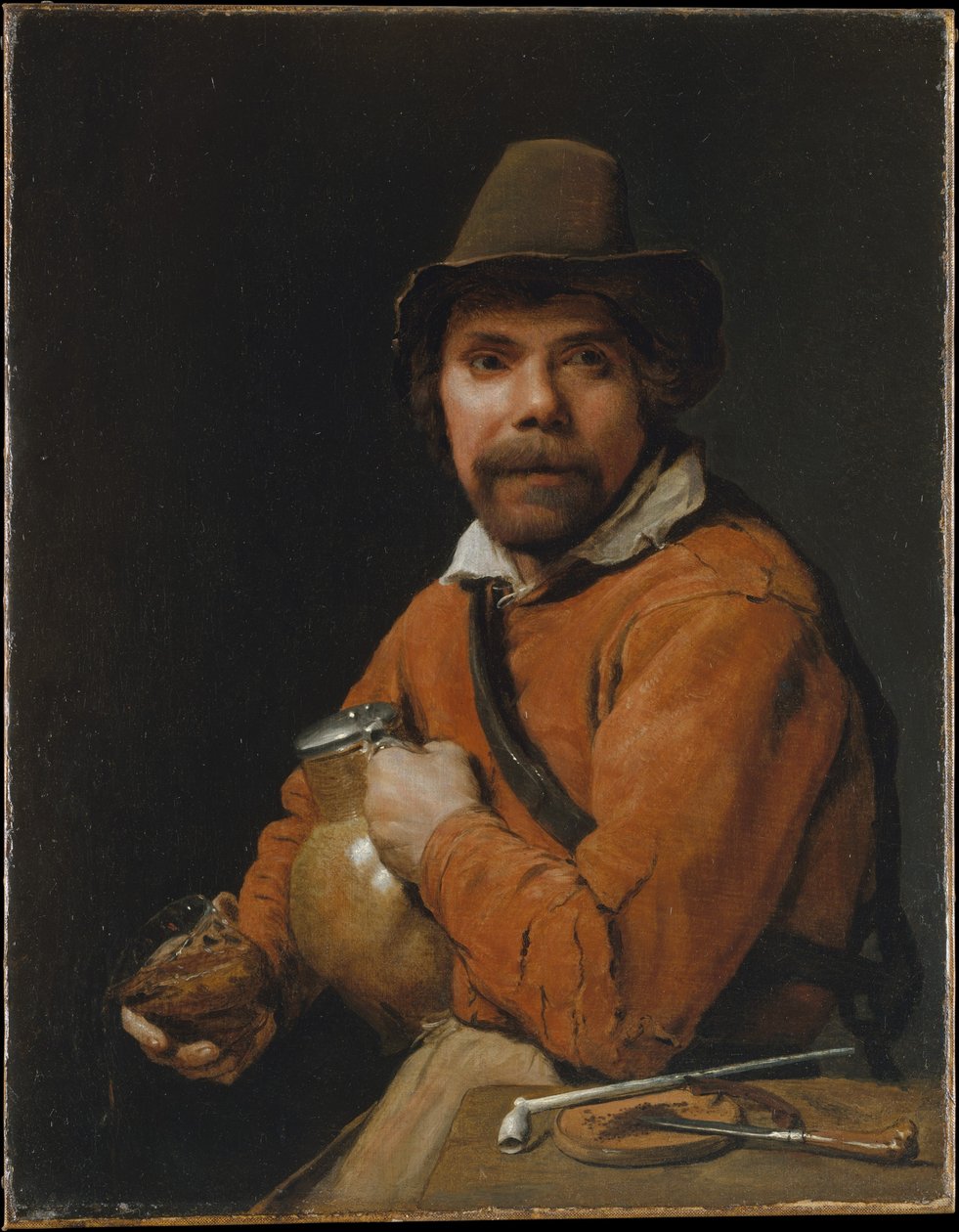 Mand, der holder en kande af Michiel Sweerts