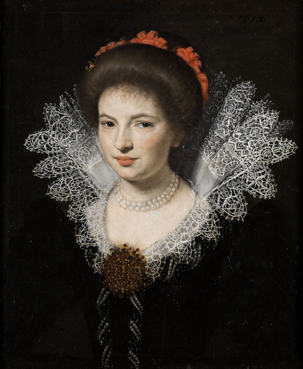 Portræt af en ung adelig dame af Michiel Jansz van Mierevelt