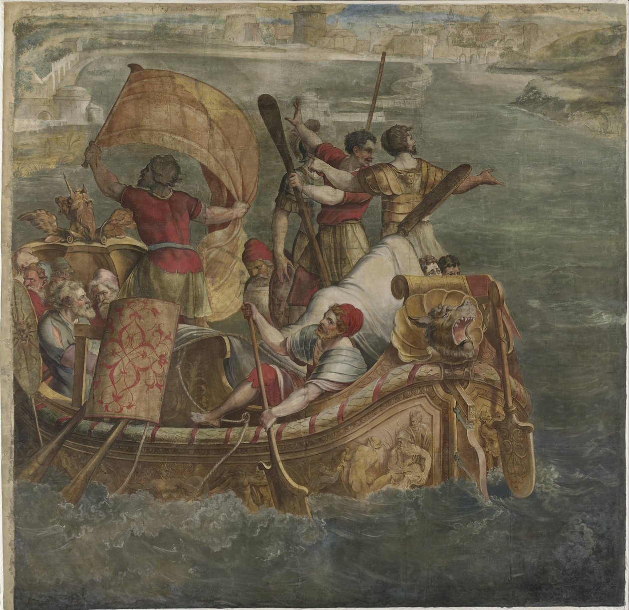 Landgang af Scipio Africanus i Kartago af Michiel Coxie (I) (attributed to)