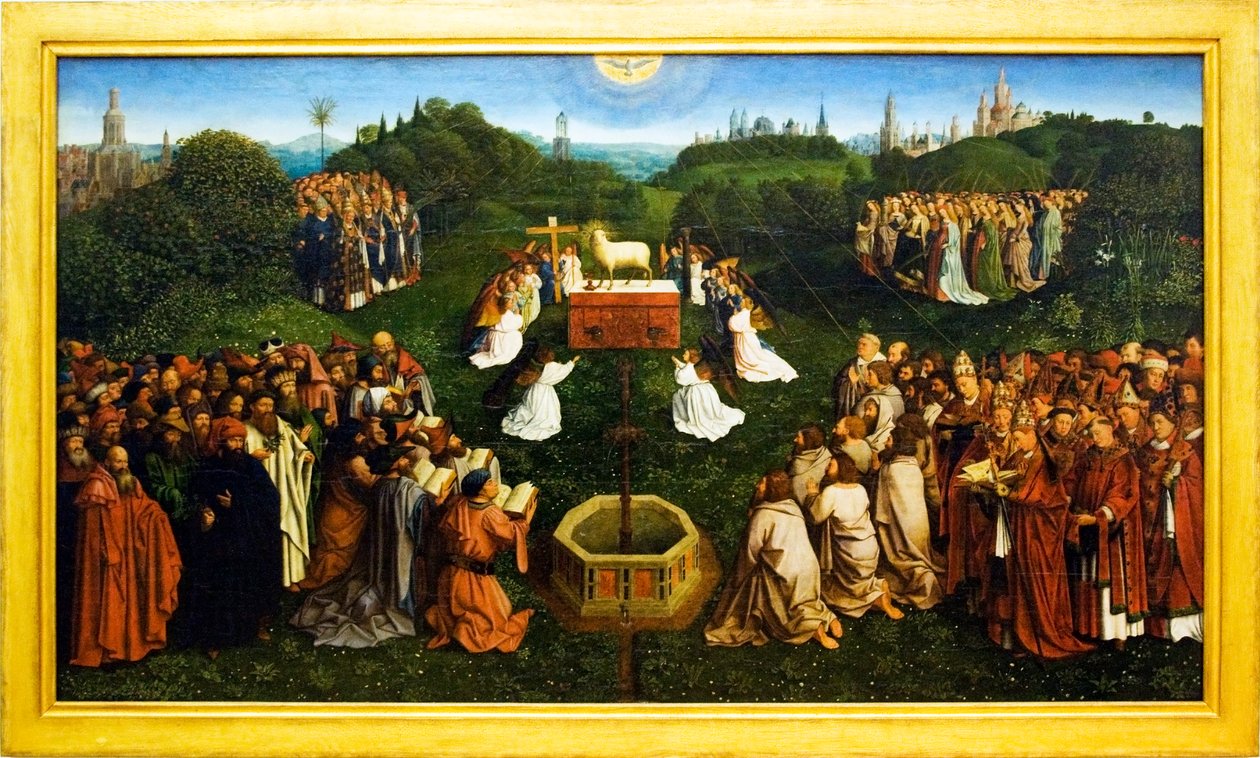 Tilbedelse af lammet af Michiel Coxie