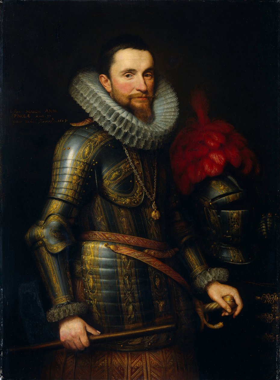 Portræt af Ambrogio Spinola (1569-1630) af Michiel Jansz. van Miereveld