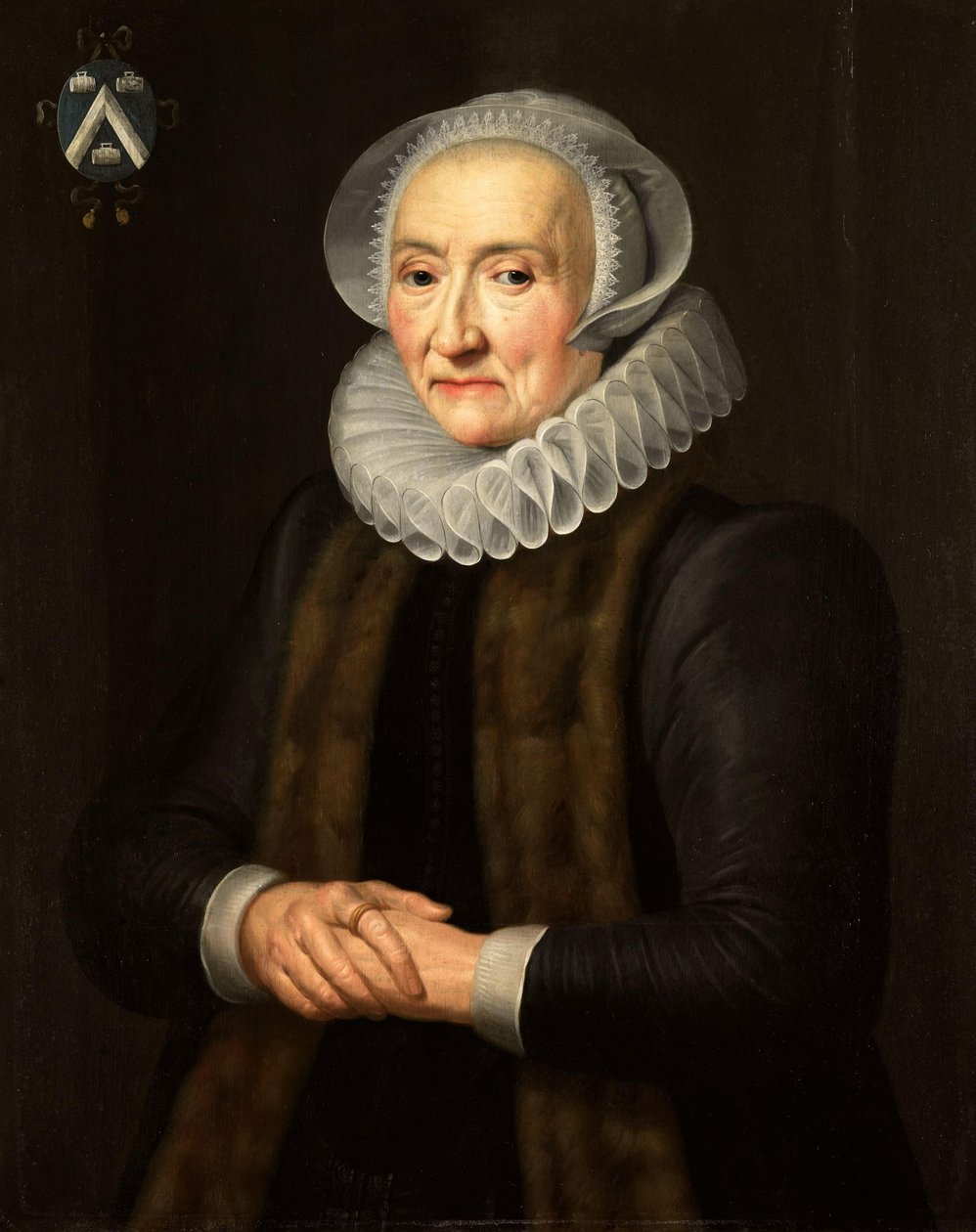 Portræt af lys van der Laen (1888-1998) af Michiel Jansz van Mierevelt (copy after)