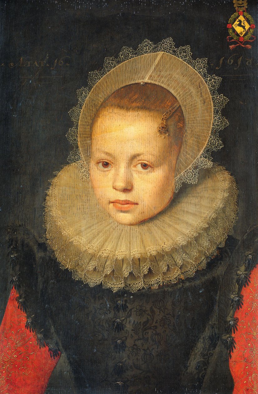 Portræt af Corvina Hezenbroek van Hofdijck (1602-67) af Michiel Jansz van Mierevelt (workshop of)