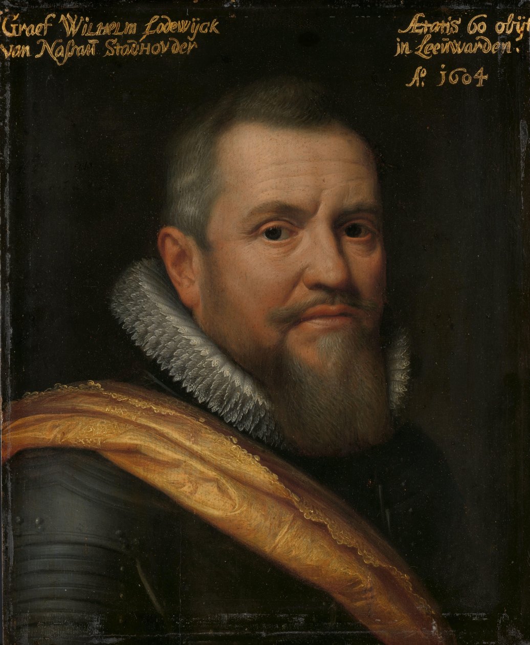 Portræt af grev William-Louis af Nassau, med tilnavnet Fadervor på vestfrisisk af Michiel Jansz van Mierevelt (workshop of)