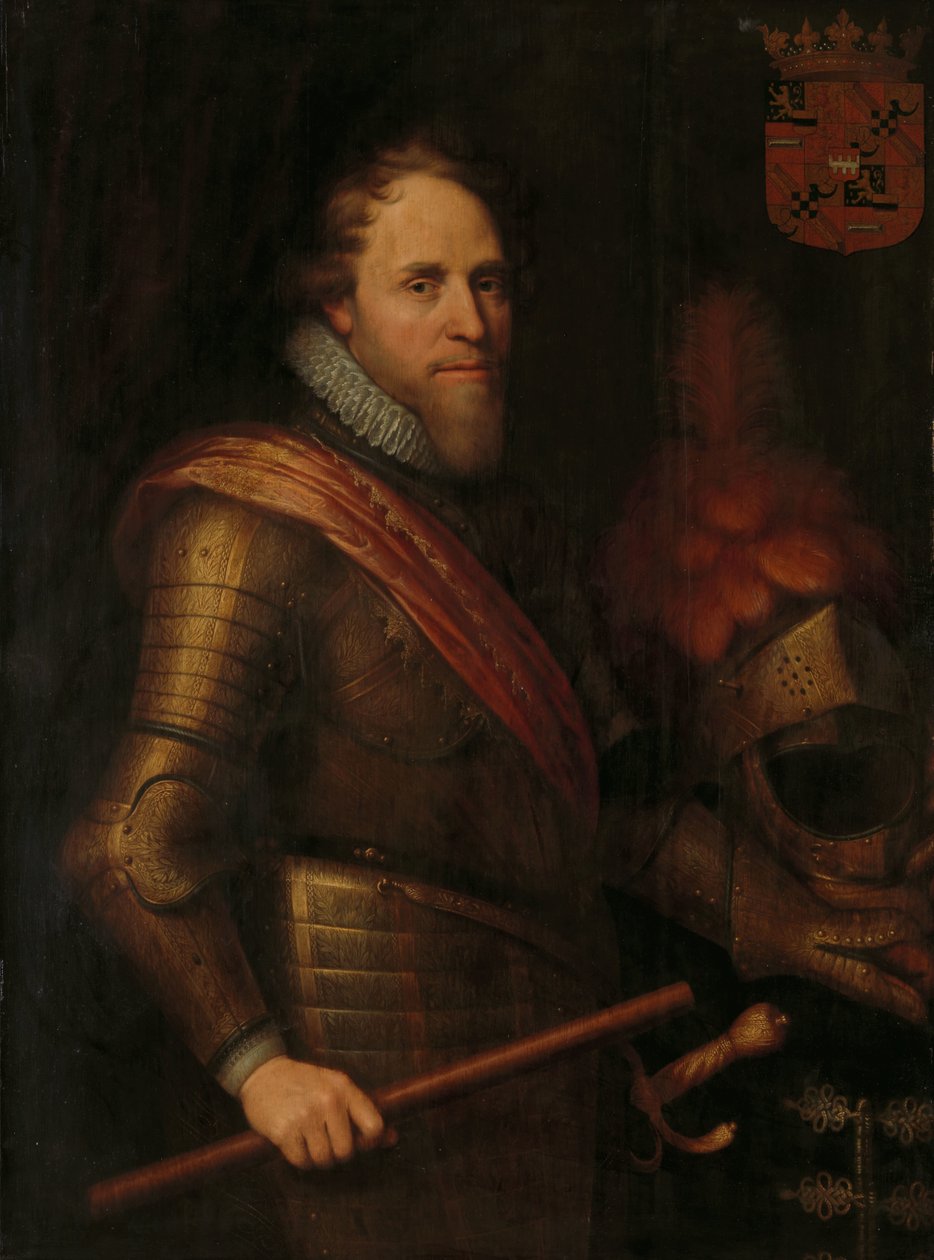 Portræt af Maurits (1567-1625), Prins af Orange af Michiel Jansz van Mierevelt (workshop of)