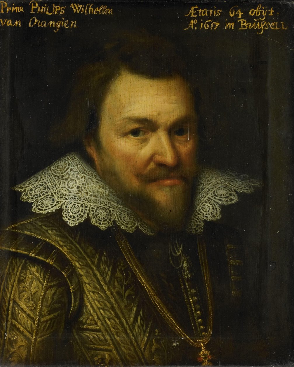 Portræt af prins Philip William af Orange af Michiel Jansz van Mierevelt (workshop of)